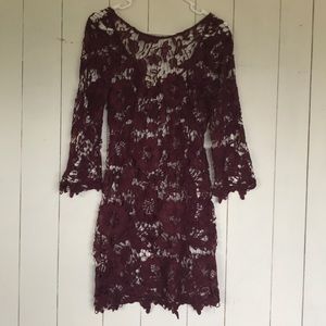 Crotchet lace dress/ swimsuit cover